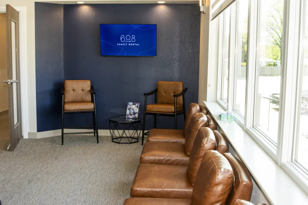 Comfortable patient waiting area at 608 Family Dental | Locally-owned dentist in Sun Prairie, WI